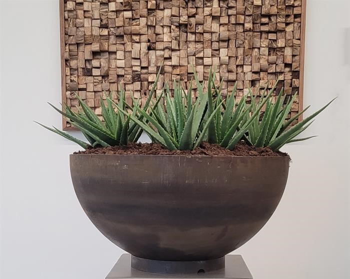Bowle   Corten Stål Med Fod-ø80