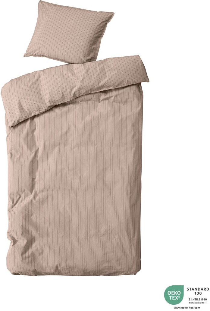 Dagny  Sengesæt  Straw    Bark  140x220    Pude 63x60