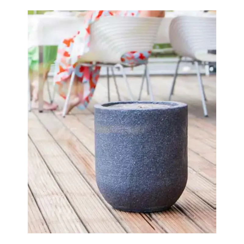 Gartenbrunnen  Zylinder Led  Black Color  41x41x45cm