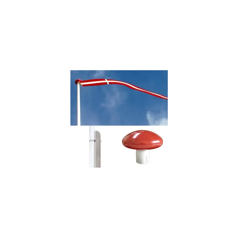 Glasfiberflagstang    Betonfod 10 Meter