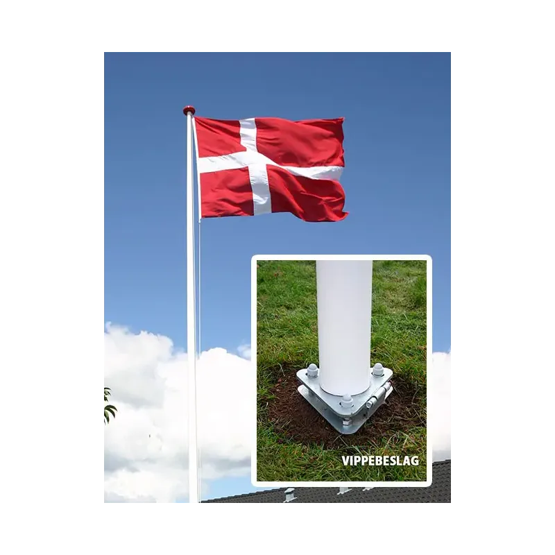 Glasfiberflagstang   Vippebeslag   Meter