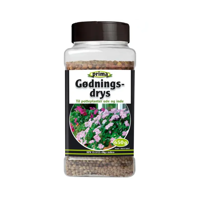 Prima Gødningsdrys    650g Npk 15- -12 1mg